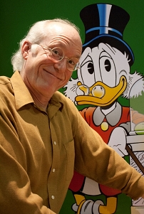 Don Rosa mit Donald Duck